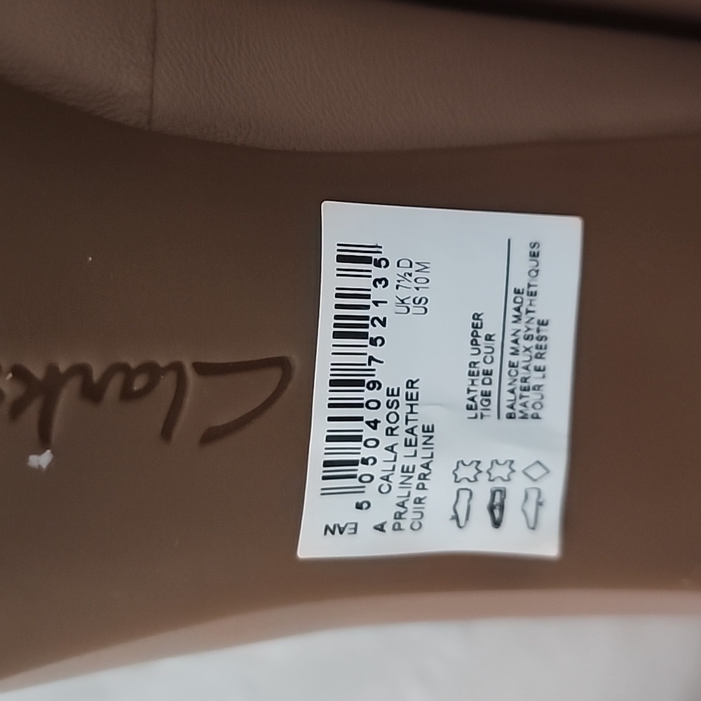 Clarks calla rose praline pumps leather 10 - Picture 5 of 5